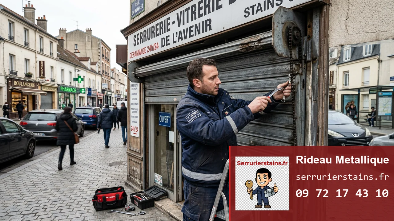 Rideau métallique en panne à Stains : causes, dépannage et prix